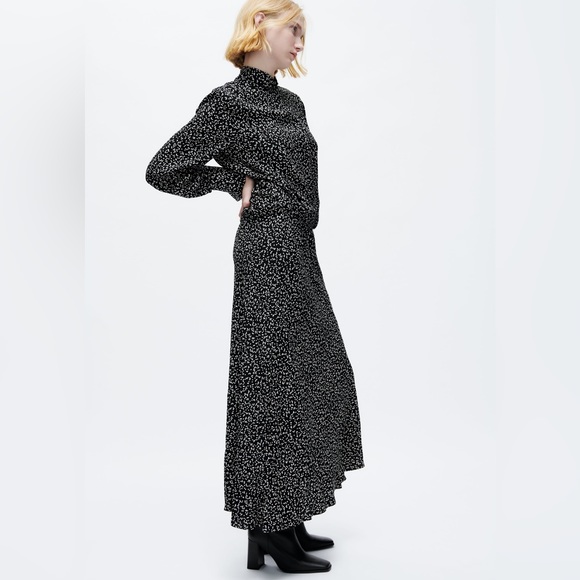 ZARA POLKA DOT DRESS - Picture 2 of 7